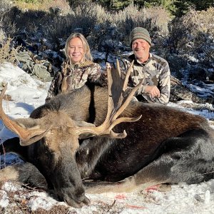 Daughter and Dad Moose Hunt